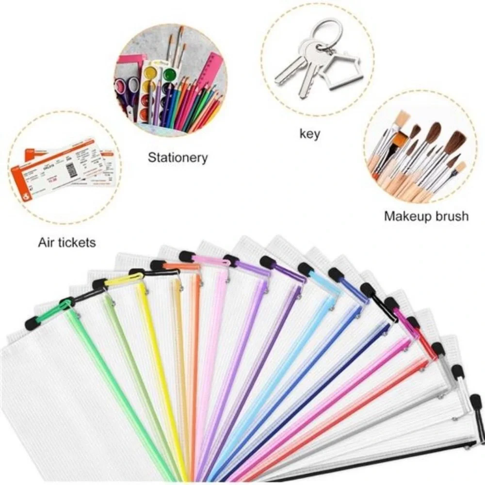 72pcs Pencil Pouch Bulk, Small Mesh Zipper Pouch, Pencil Case Bulk Pencil Bags